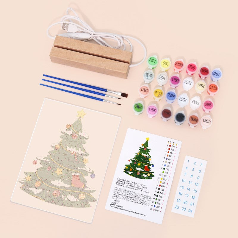 Paint by Numbers Christmas Lamp | Christmas Tree