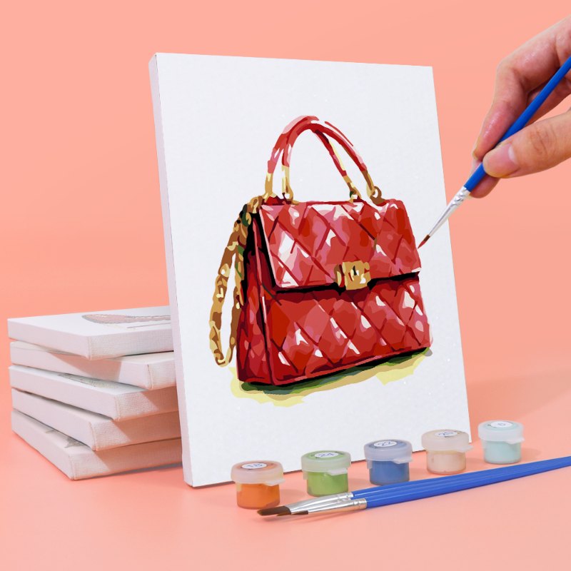 6 Mini Paintings - Red glamour set
