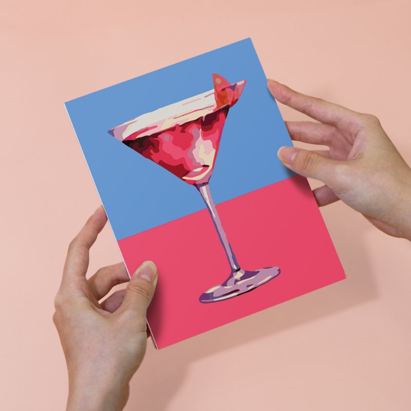 6 Mini Paintings - Fancy Cocktail Set