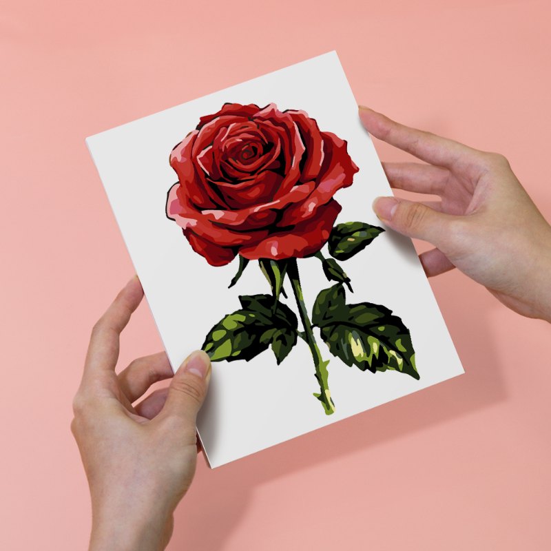 6 Mini Paintings - Red glamour set
