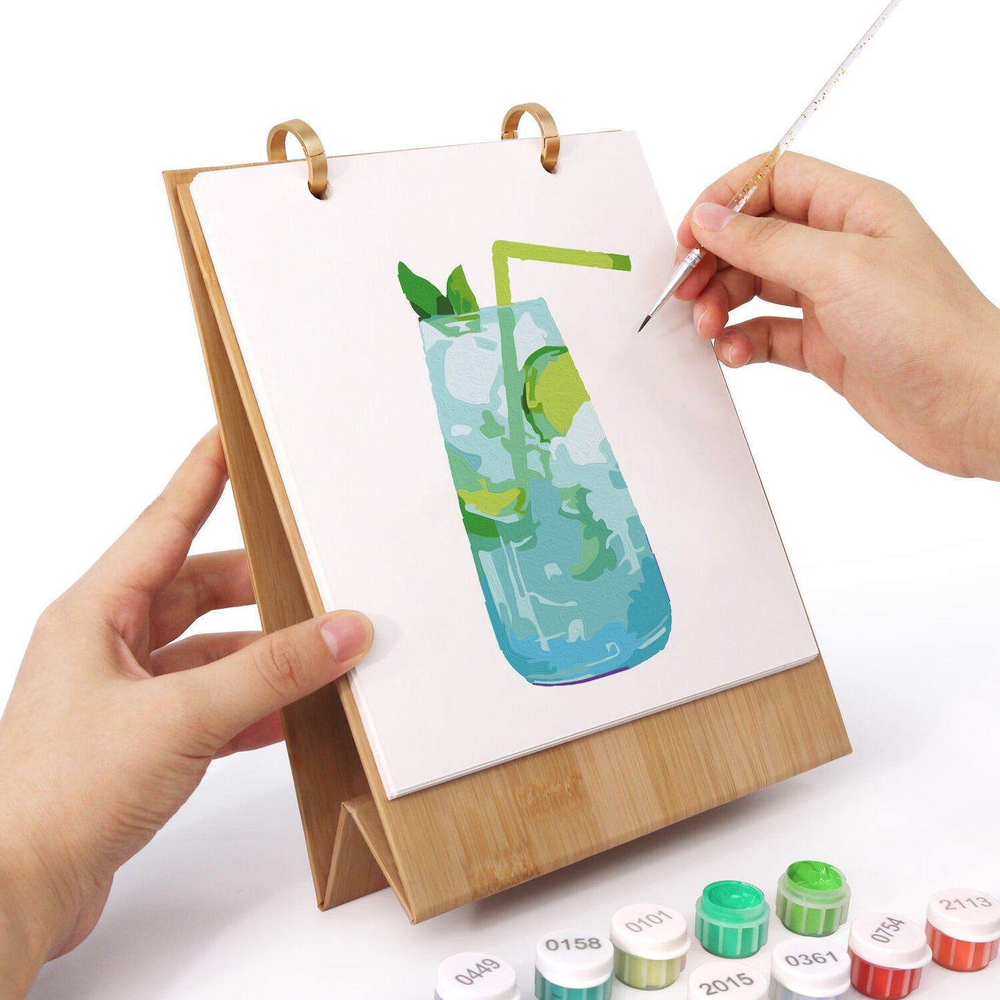 2026 Paint by Numbers desk Calendar | Cocktail Edition
