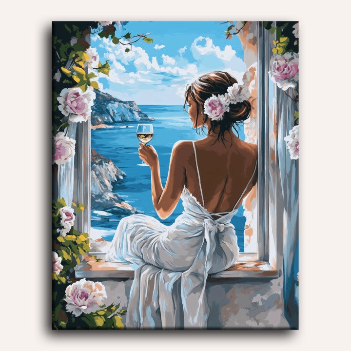 Wine by the Waves | Paint by Number