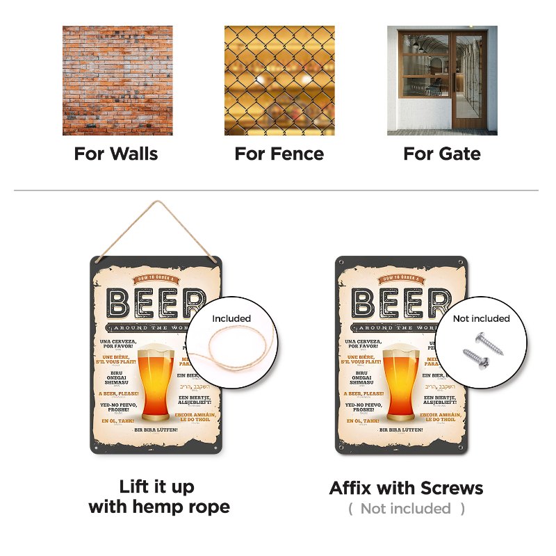 Metal Paint by Number Poster – Beer around the world