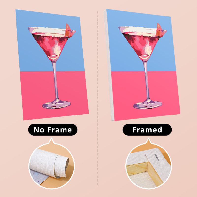 6 Mini Paintings - Fancy Cocktail Set