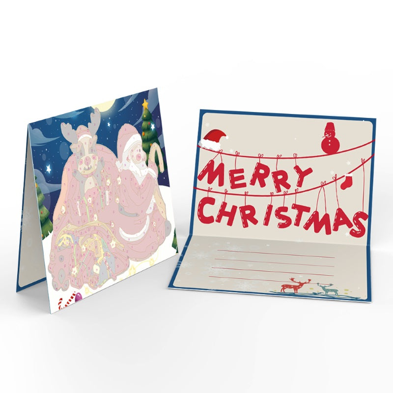 Paint by Numbers Christmas Cards 3 - 6 Pieces