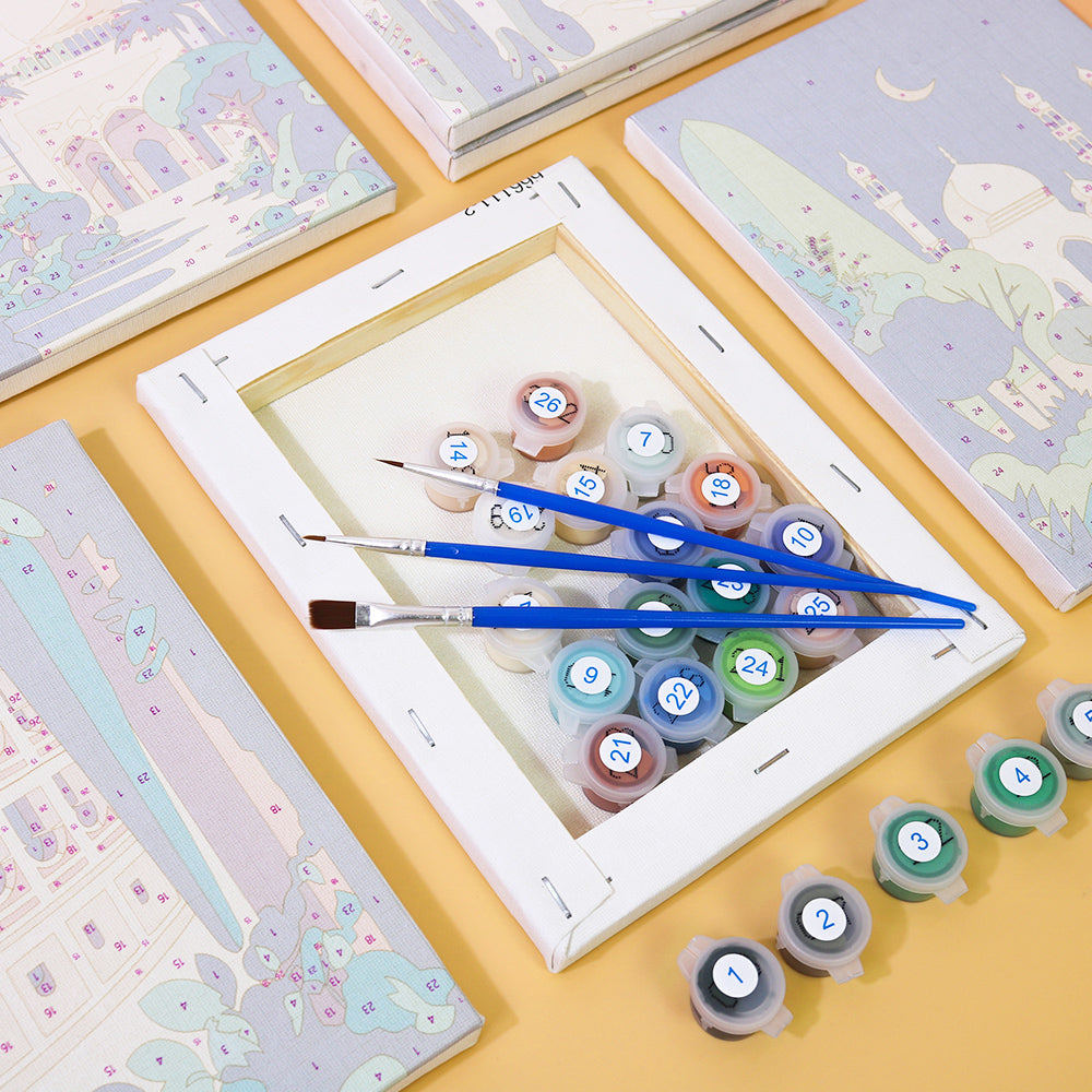 6 Mini Paintings | Beautiful Landscapes Set