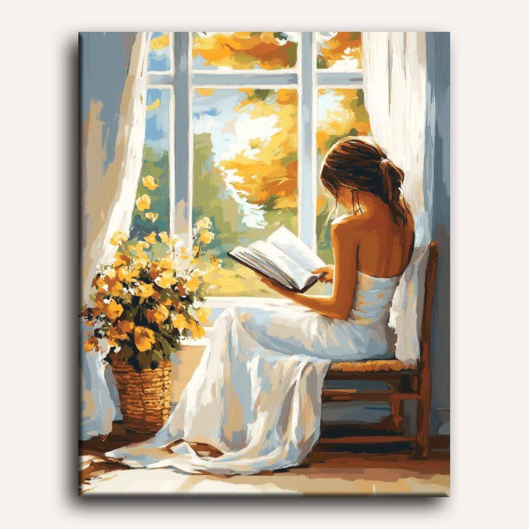 Reading by the Window | Paint by Numbers