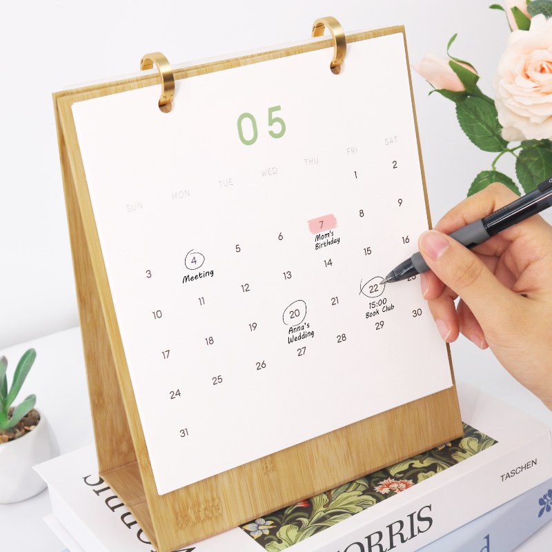 2026 Paint by Numbers desk Calendar | Plants Edition