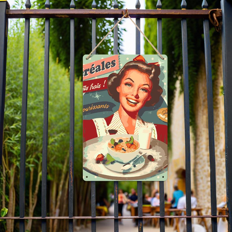 Metal Paint by Number Poster – Breakfast