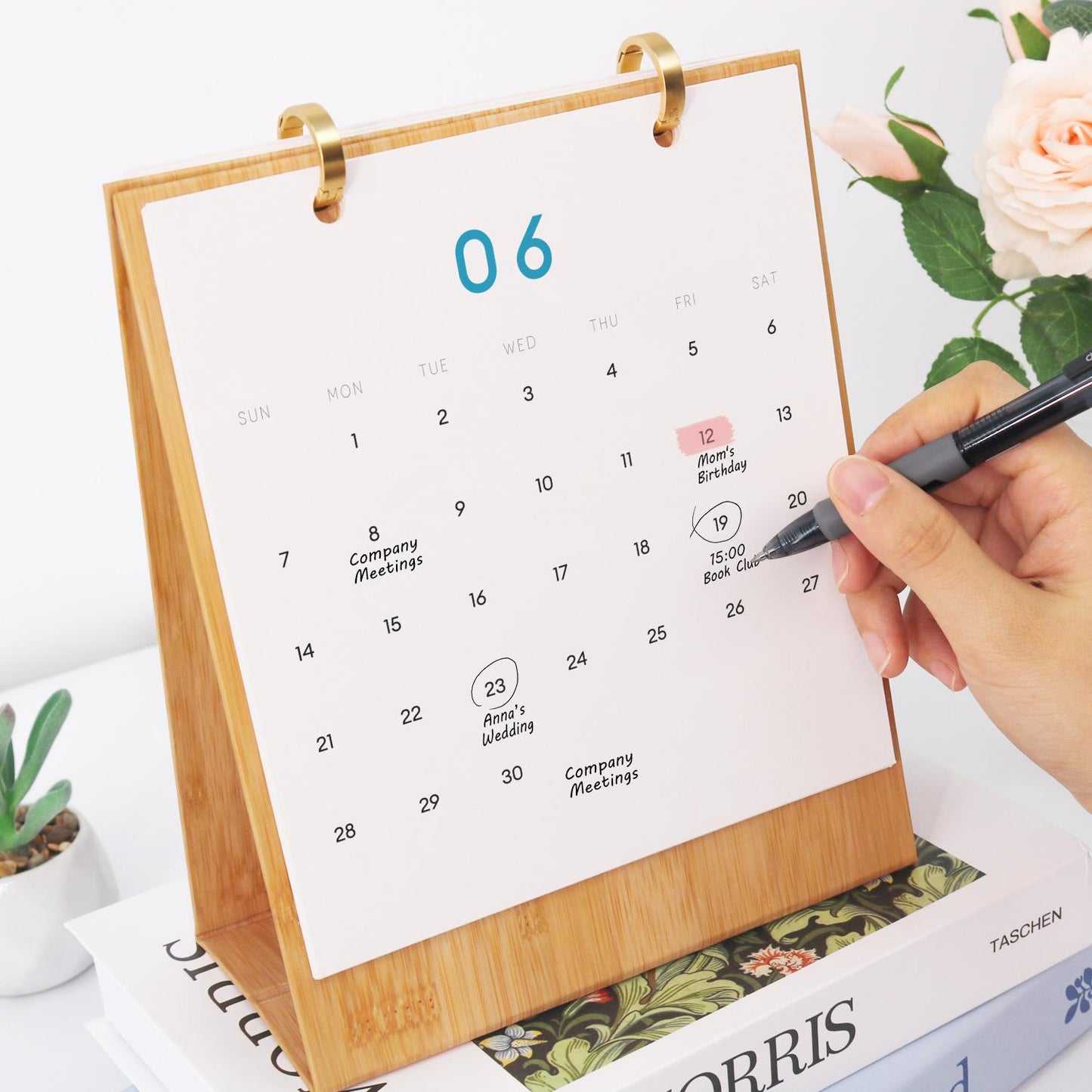 2026 Paint by Numbers desk Calendar | World trip Edition