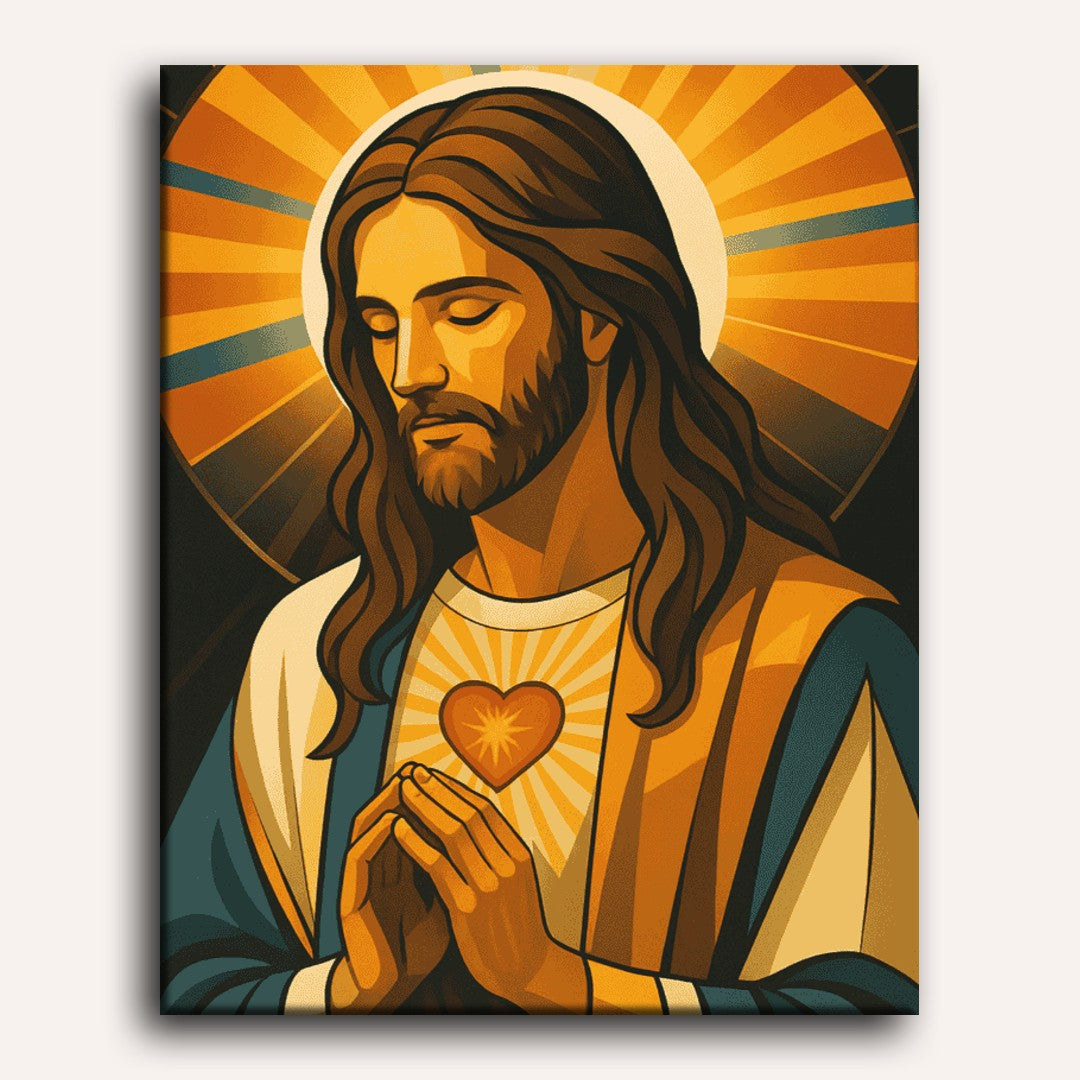 Praying Jesus | Paint by Number