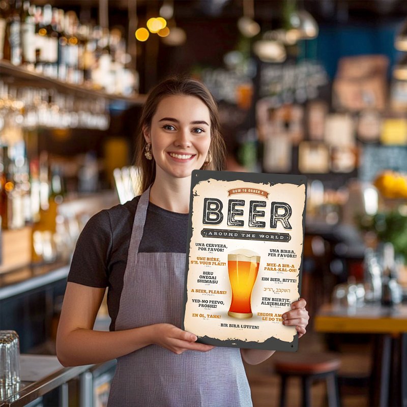 Metal Paint by Number Poster – Beer around the world
