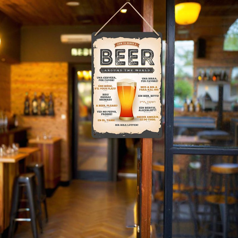 Metal Paint by Number Poster – Beer around the world