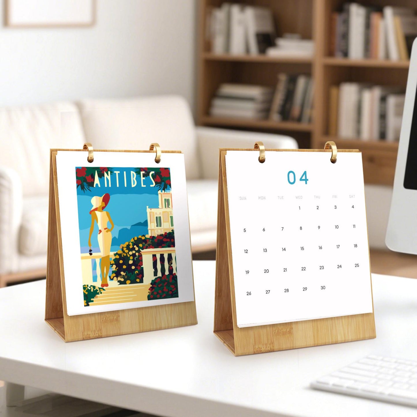 2026 Paint by Numbers desk Calendar | World trip Edition