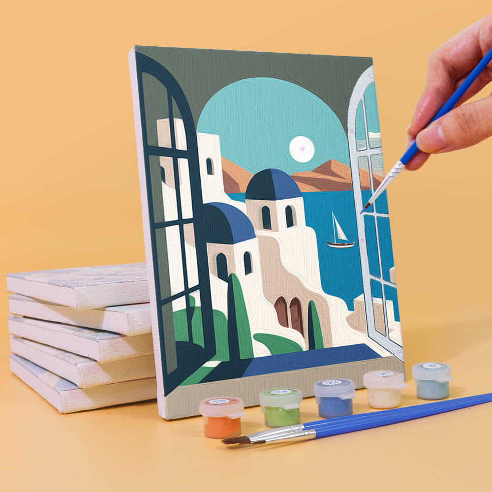 6 Mini Paintings | Beautiful Landscapes Set