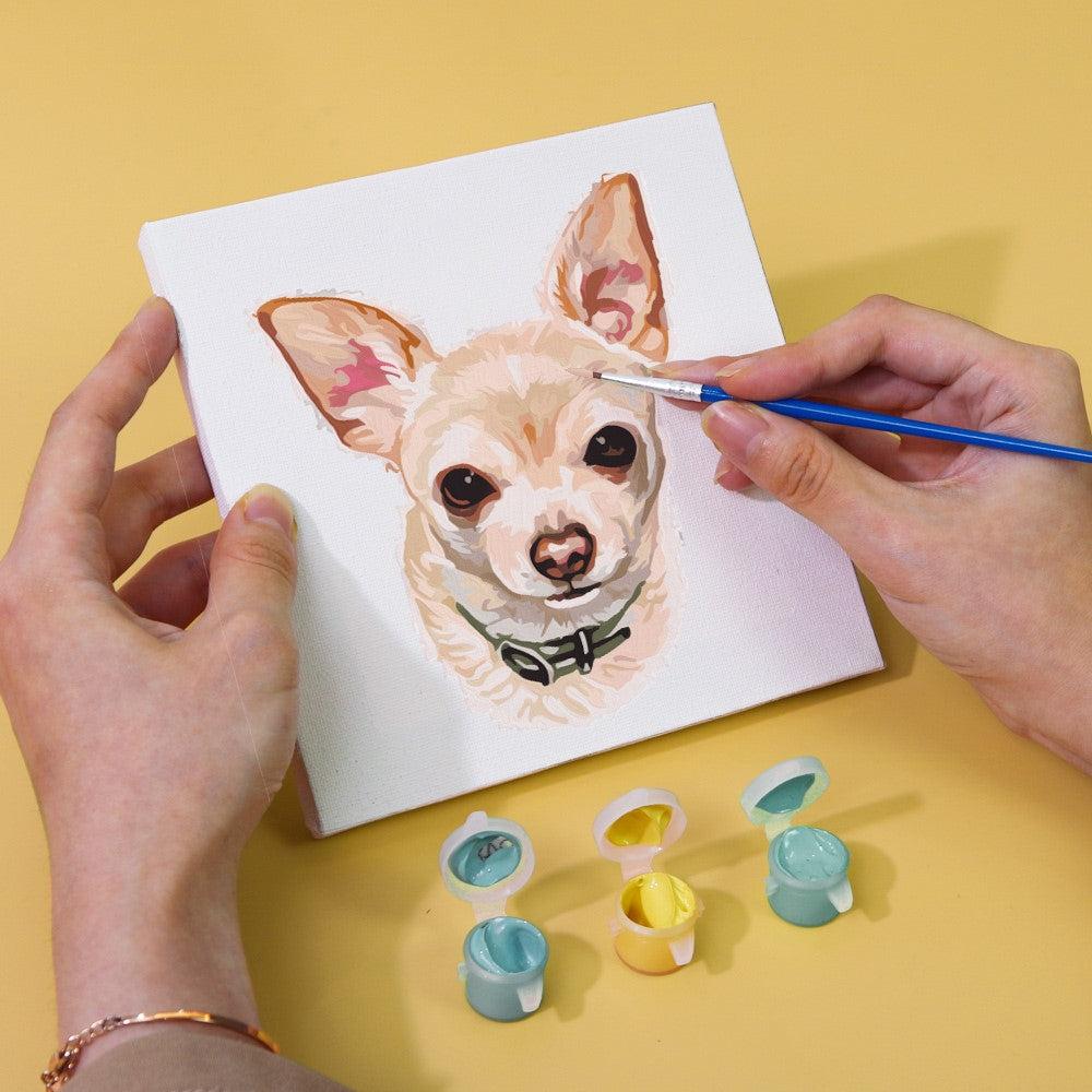Paint by Numbers - 6 Mini Paintings | Dogs Set