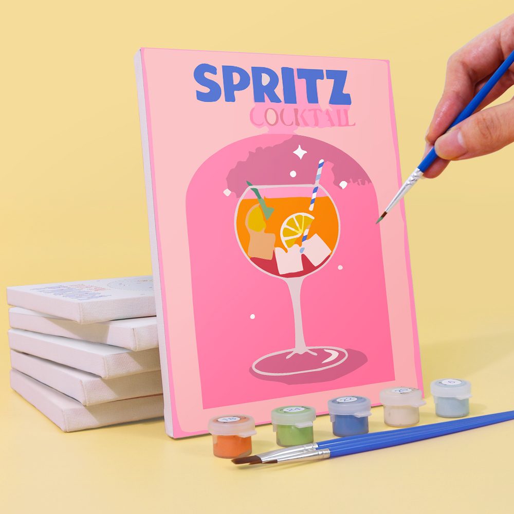 12 Mini Paintings | Colorful Cocktail Bundle