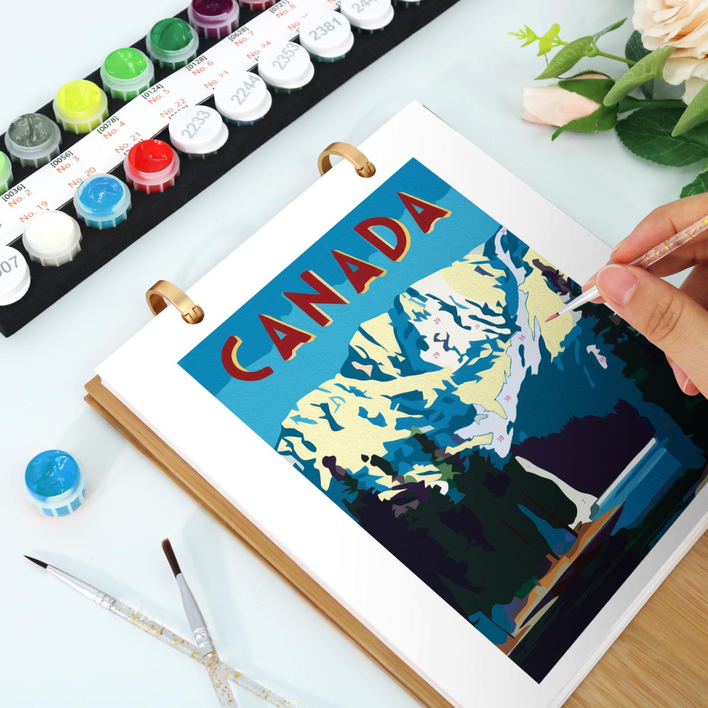2026 Paint by Numbers desk Calendar | World trip Edition