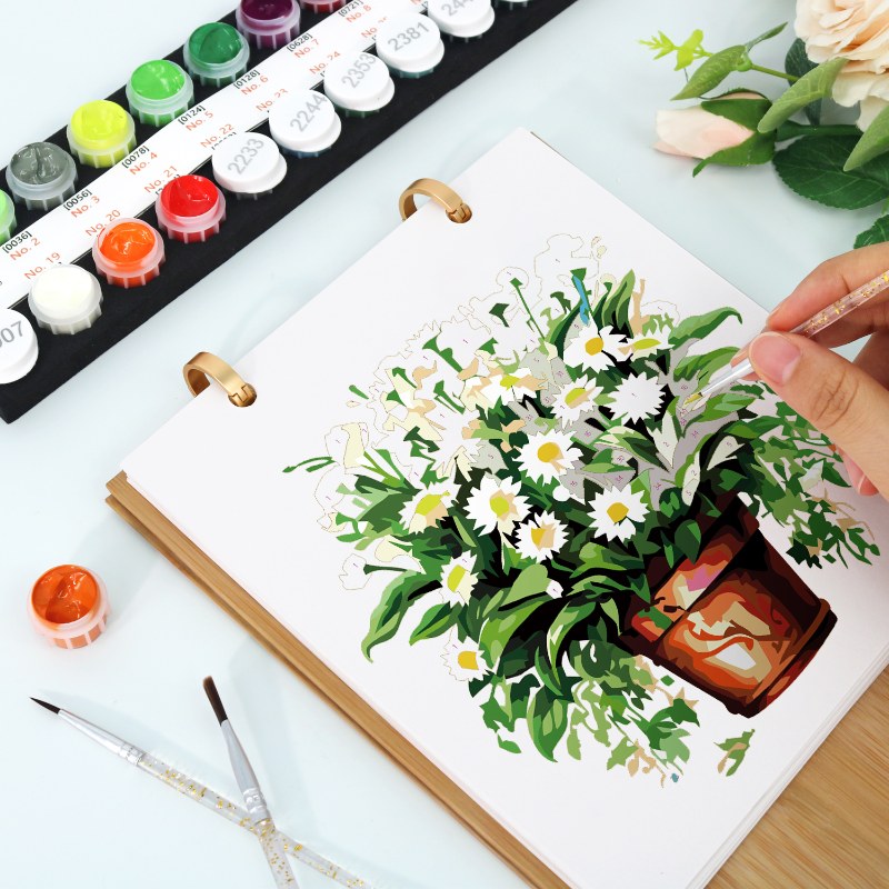 2026 Paint by Numbers desk Calendar | Plants Edition