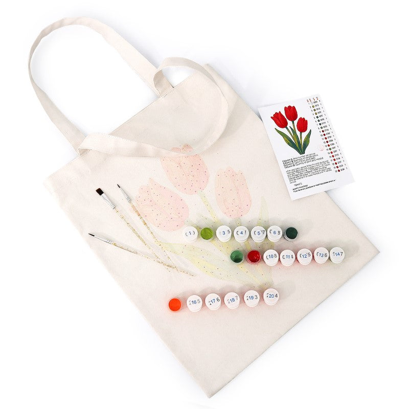 Paint by Numbers Totebag – Tulips