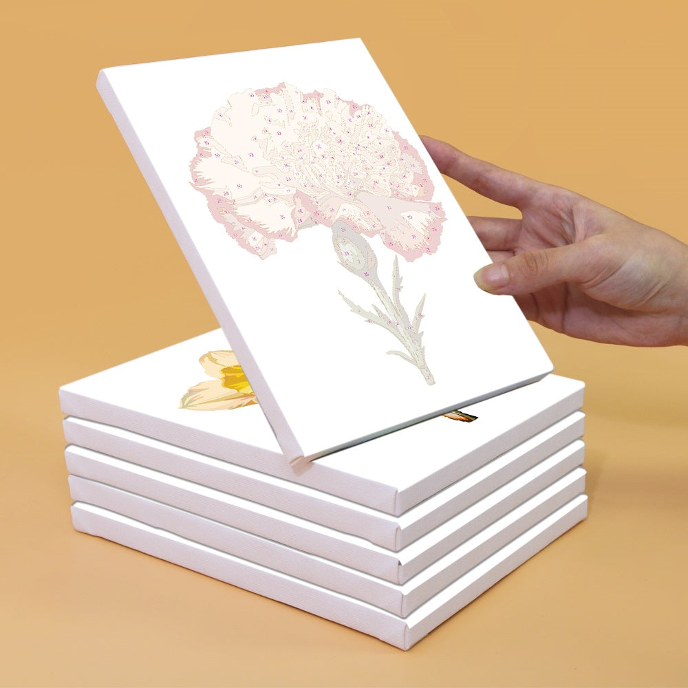 6 Mini Paintings - Flowers Set 2.0