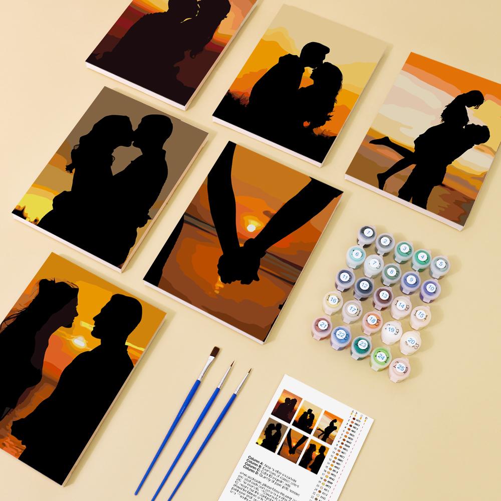 6 Mini Paintings - Love Set