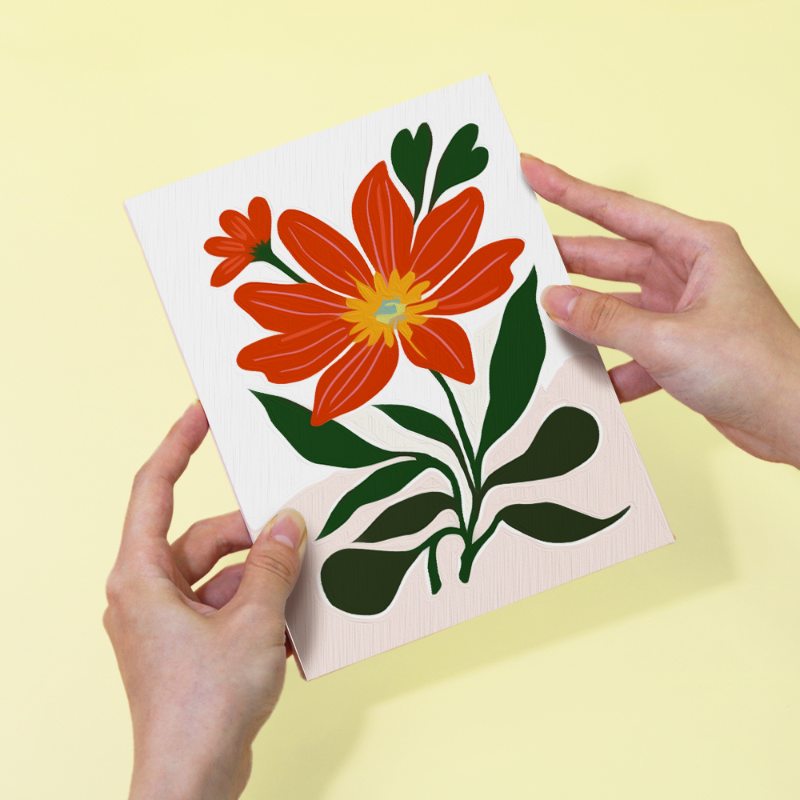 6 Mini Paintings - Gorgeous Flower Set