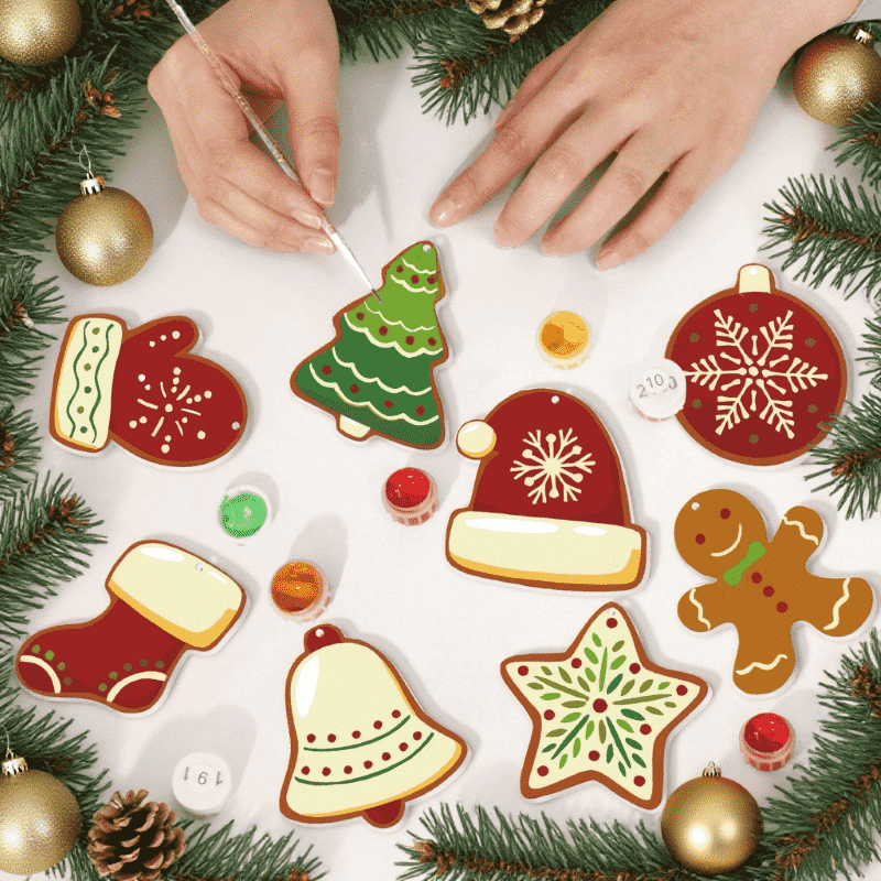 8 Christmas hangers - Winter set