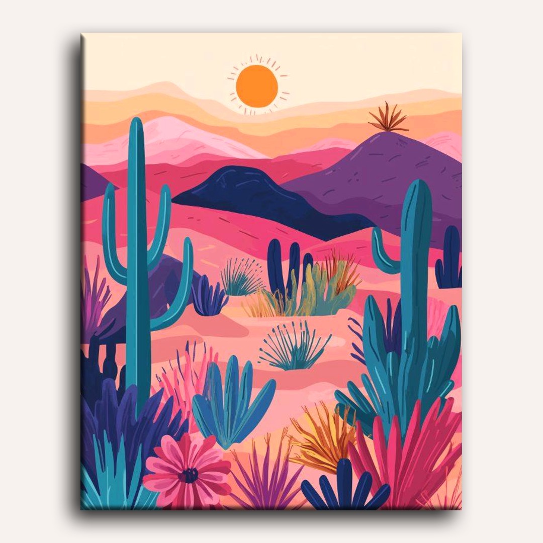 Colorful Desert 2 | Paint by Numbers