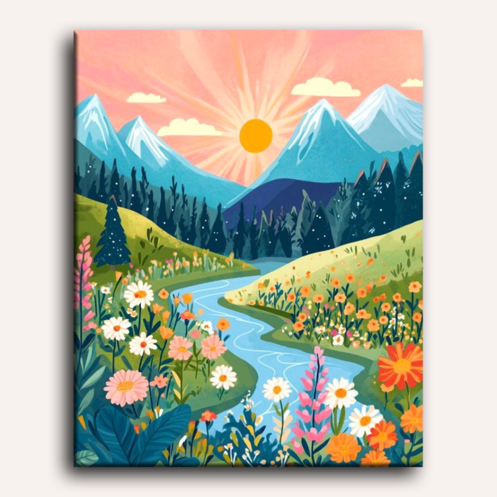 Colorful Landscape | Paint by Numbers