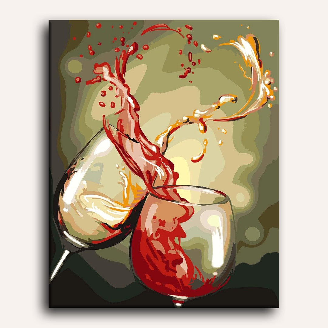 Wine Glasses | Paint by Numbers