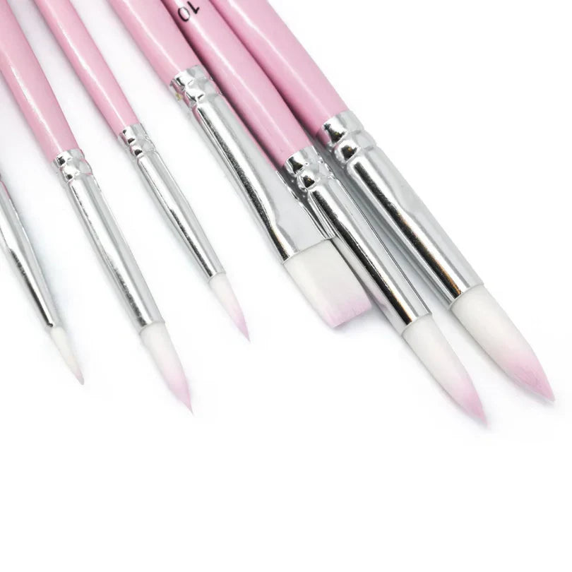 Premium Pink Brush Set | 6 Pieces
