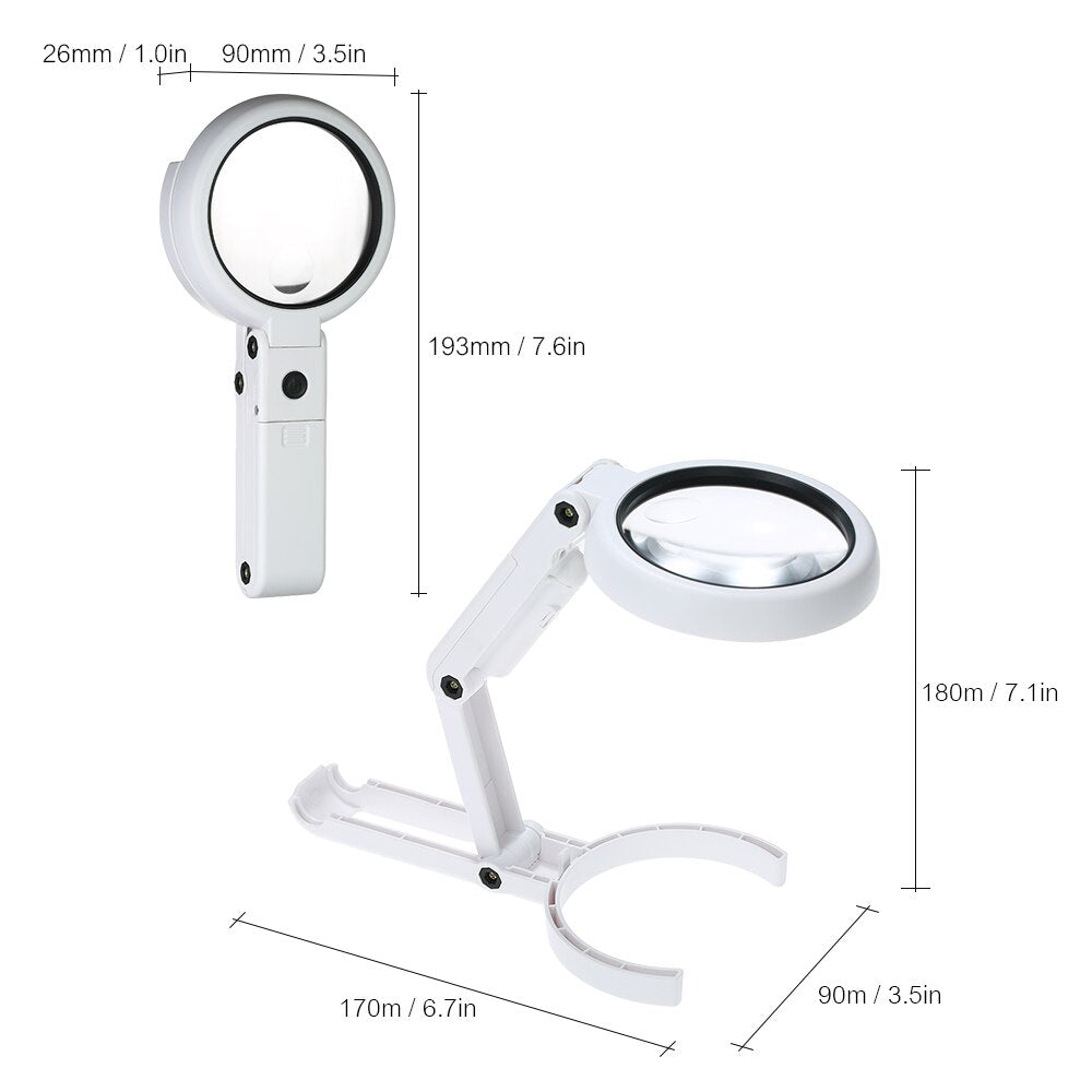 Handheld Magnifying Lamp