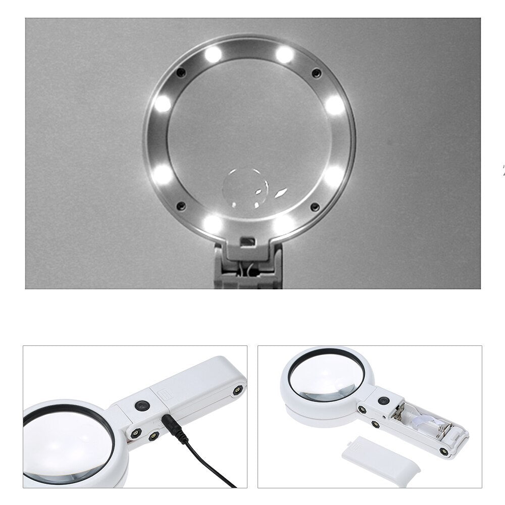 Handheld Magnifying Lamp