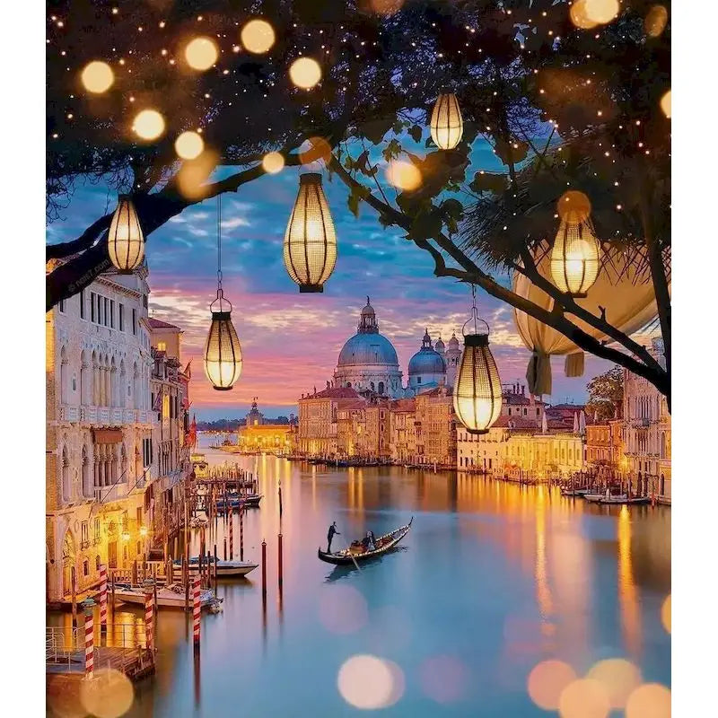 Scenery Paint by Numbers – 40x50cm Canvas Art (Customizable by Paint)