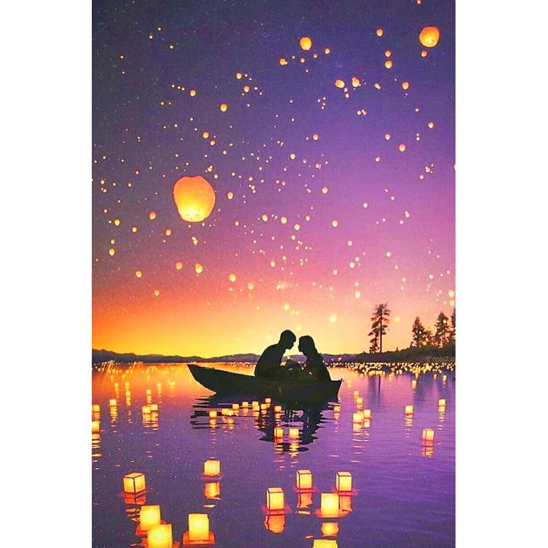 Scenery Paint by Numbers – 40x50cm Canvas Art (Customizable by Paint)