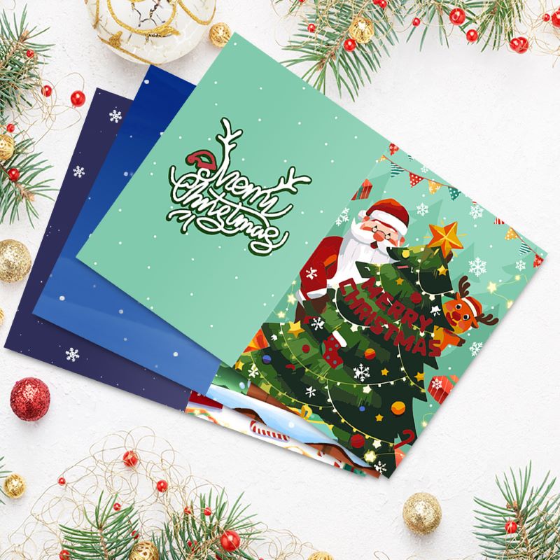 Paint by Number Christmas Cards | 6 Pieces