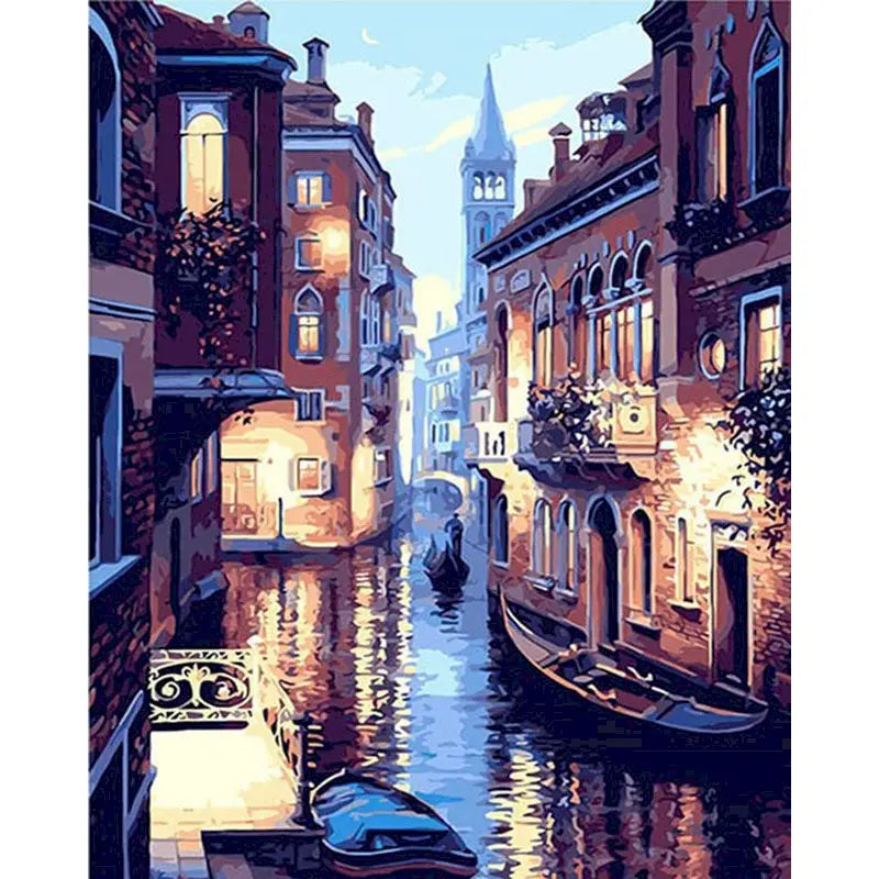 Scenery Paint by Numbers – 40x50cm Canvas Art (Customizable by Paint)