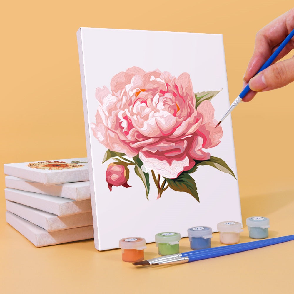 Set of 6 Mini Paintings - Flowers