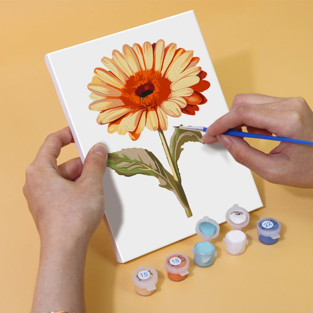 Set of 6 Mini Paintings - Flowers