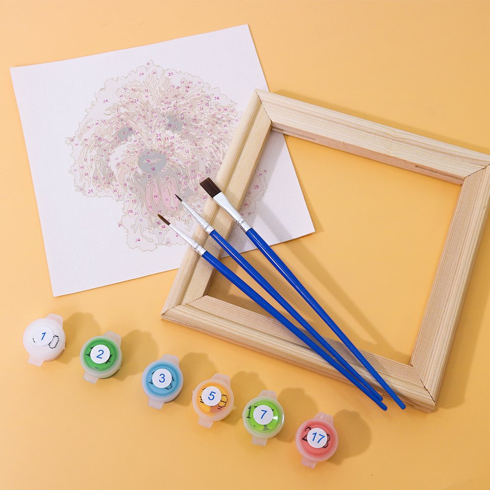 Paint by Numbers - 6 Mini Paintings | Dogs Set
