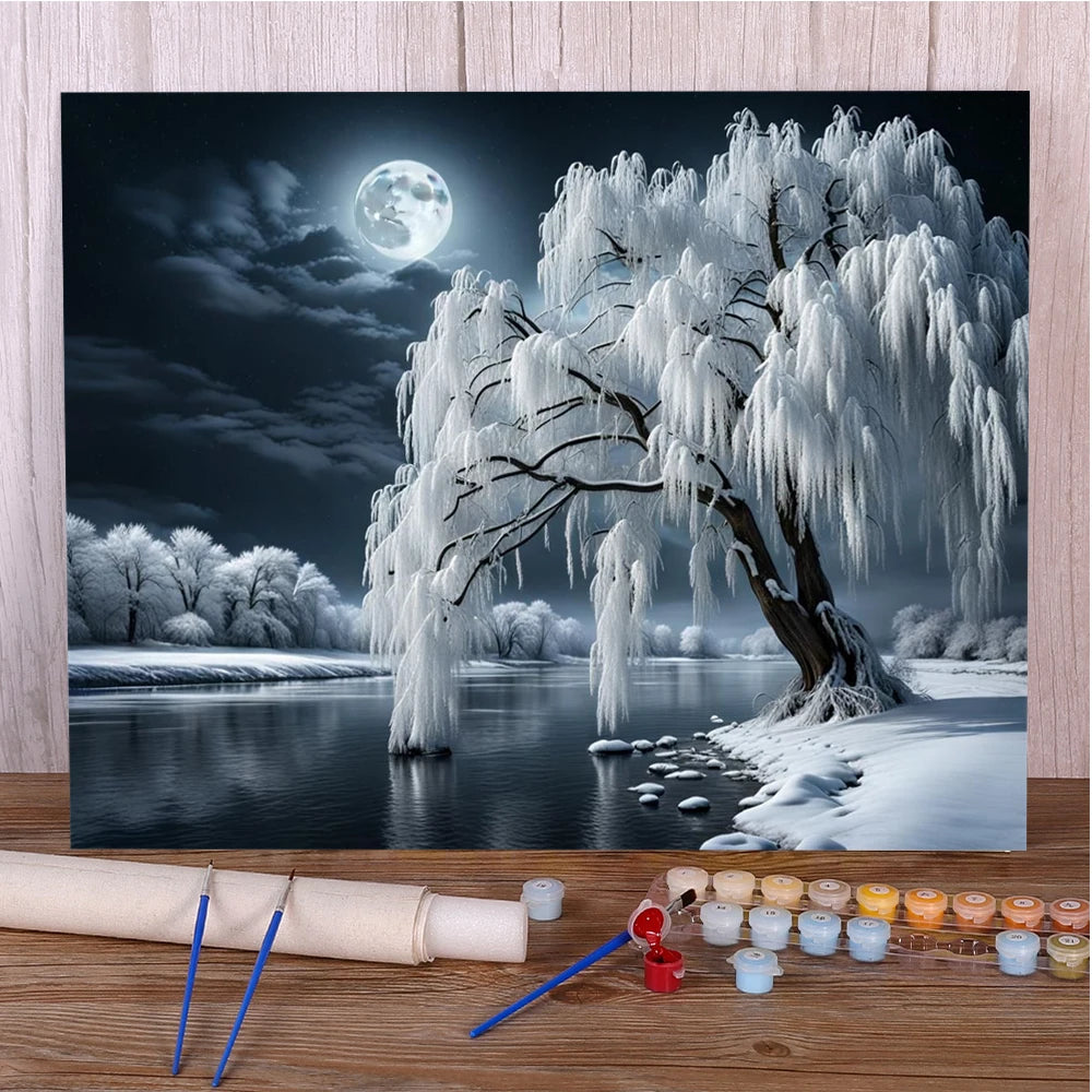 Landscape Fantasy Nature – DIY Paint by Numbers Canvas Kit (Customizable by Paint)