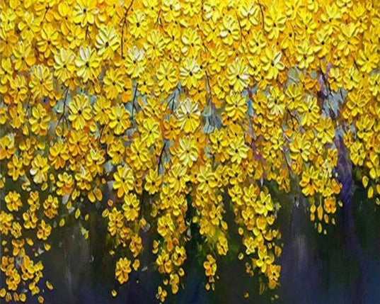 Daisy Flower Field Landscape - Paint by Numbers