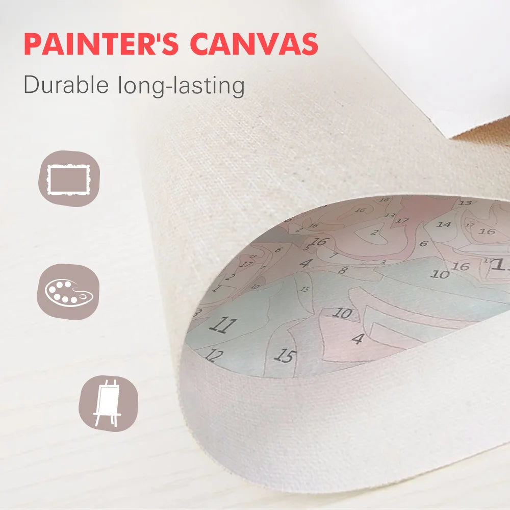 Poppy Flower Wall Art - Oil Painting by Numbers