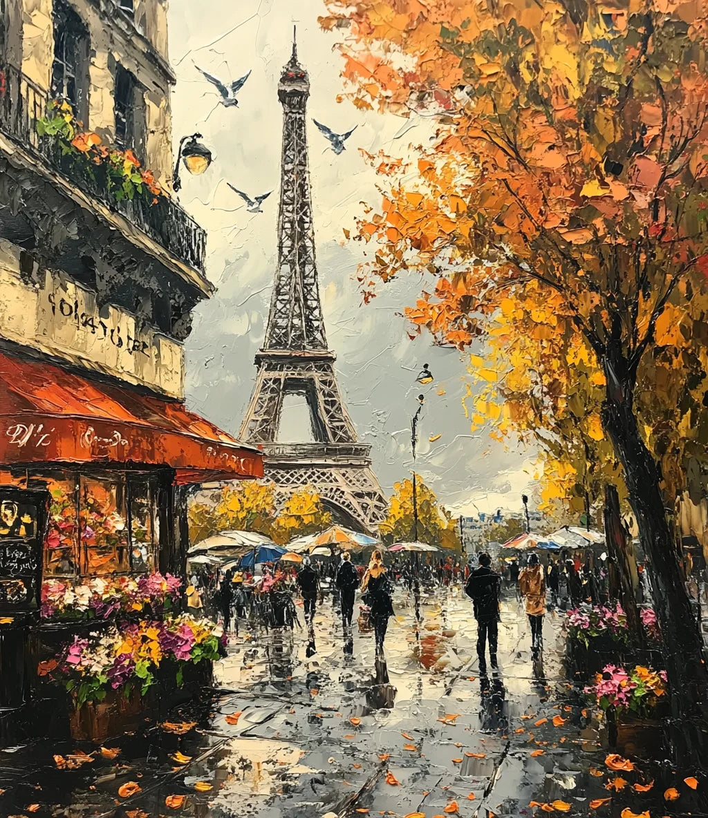 Breathtaking Paris Landscape – Paint by Numbers DIY Kit (Customizable by Paint)