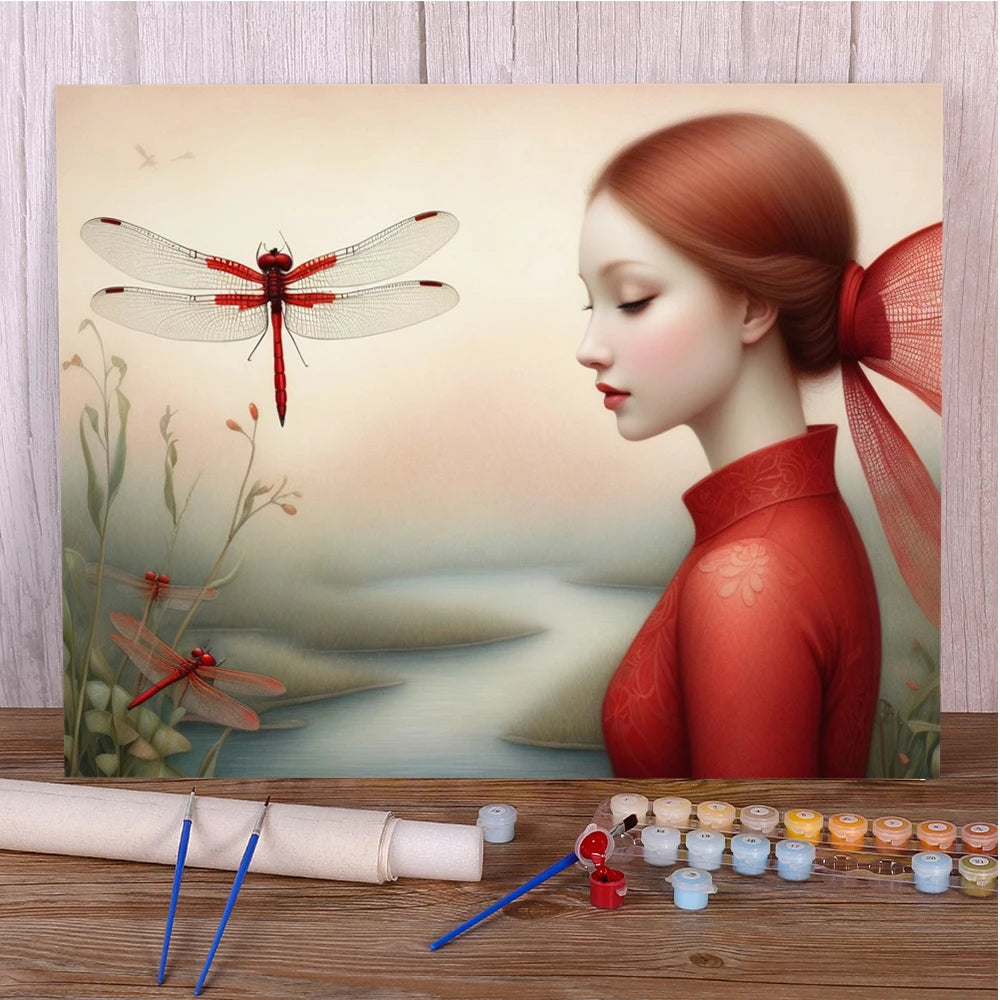 Beautiful Girl – Paint by Numbers Acrylic Kit