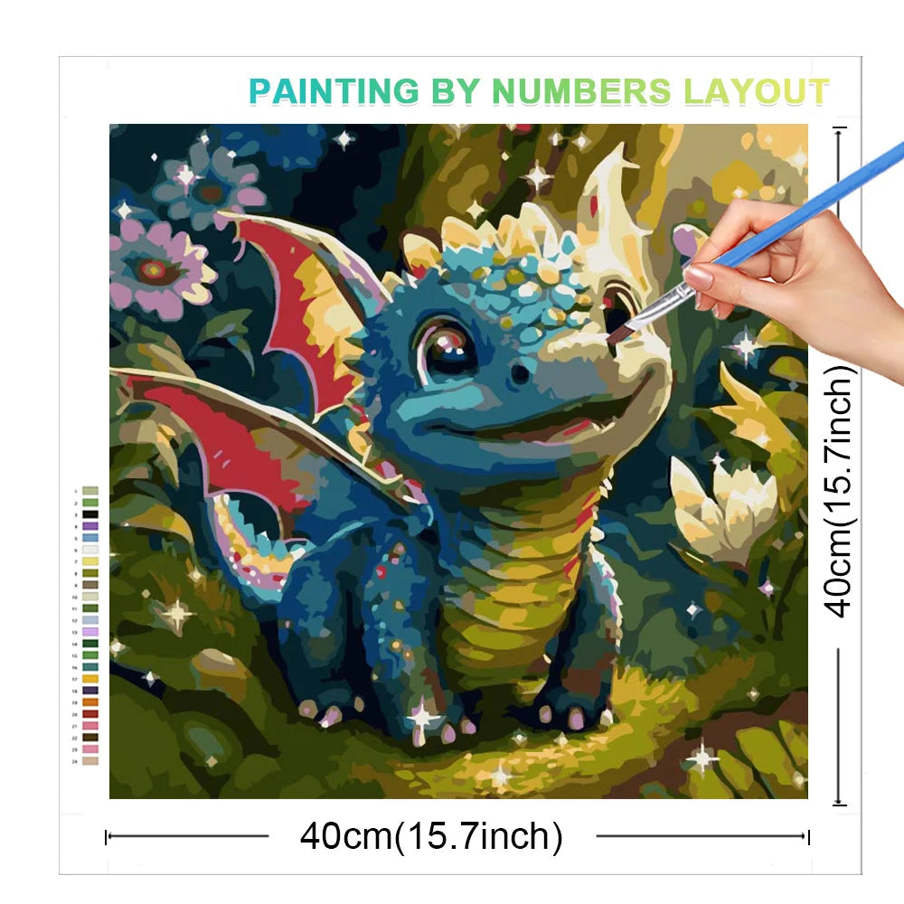 Dragon Animal DIY Kit - Painting by Numbers