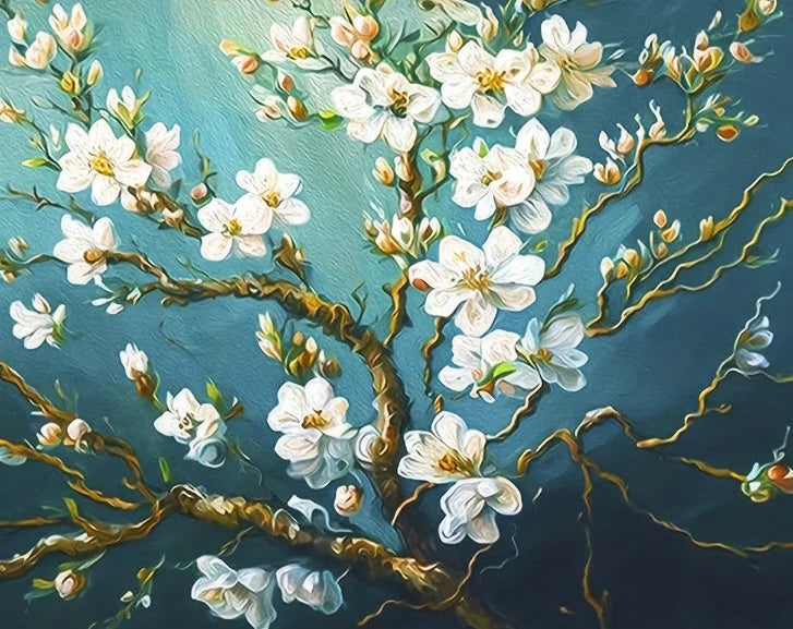 Daisy Flower Field Landscape - Paint by Numbers