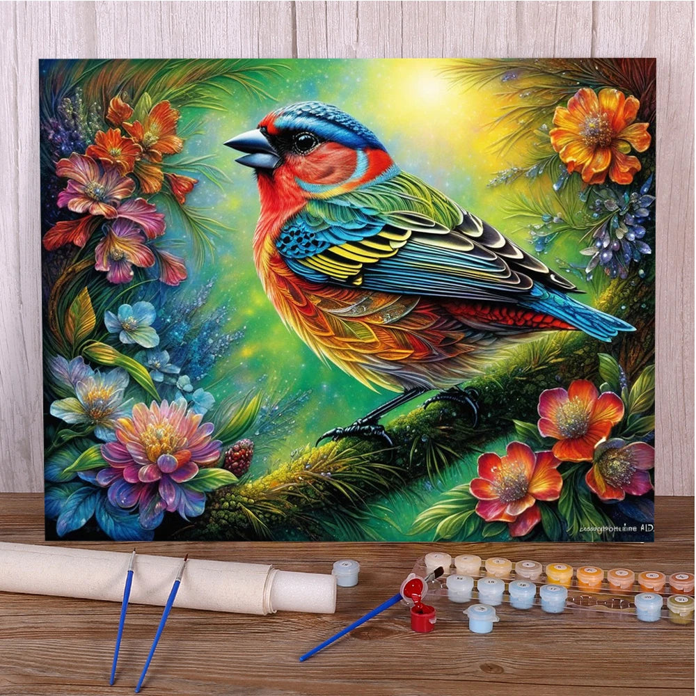 Hummingbird – DIY Craft Kit for Adults - Paint by Numbers