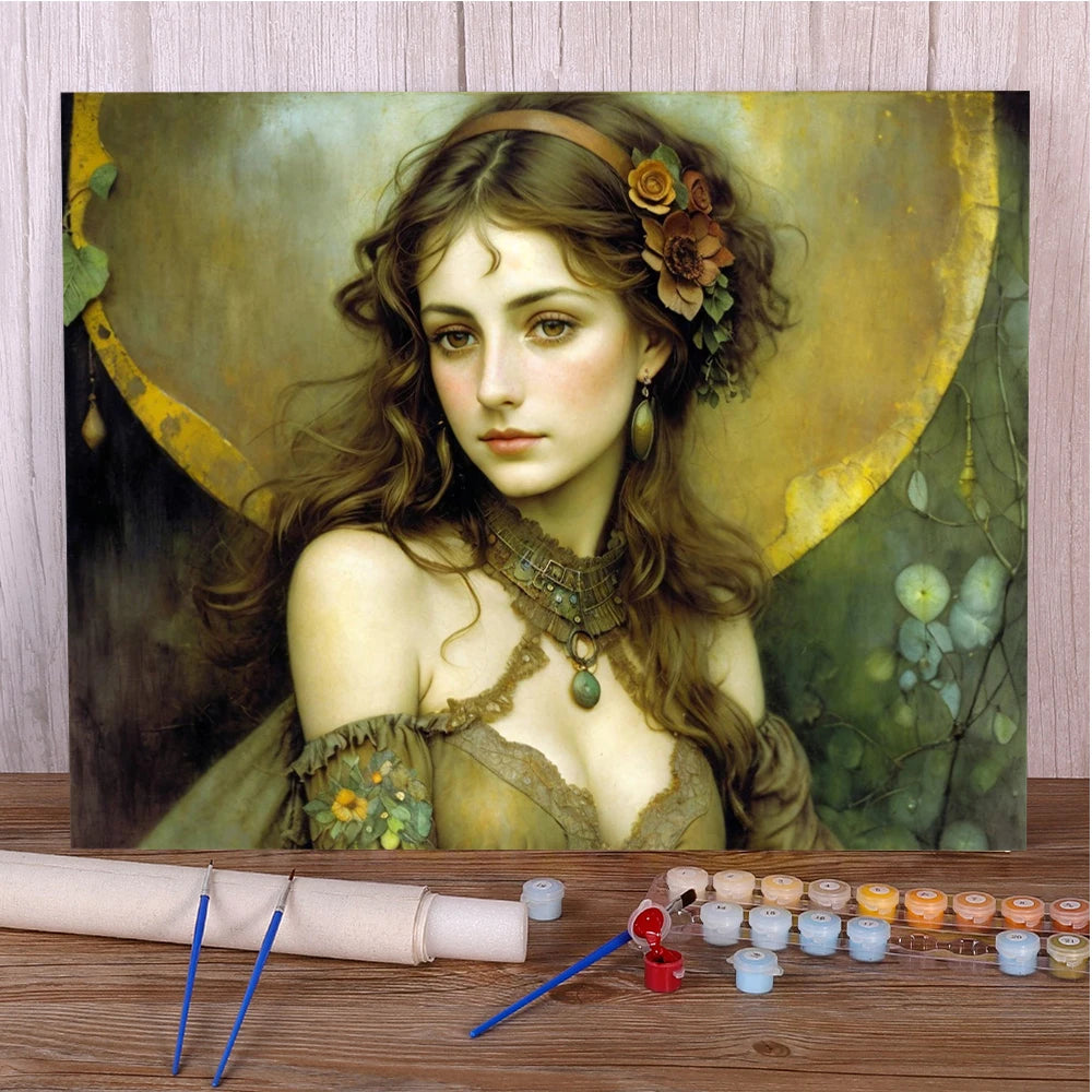 Beautiful Girl – Paint by Numbers Acrylic Kit